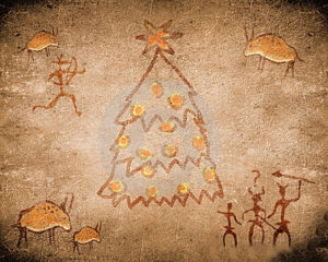 prehistoric-cave-painting-christmas-tree-modificato